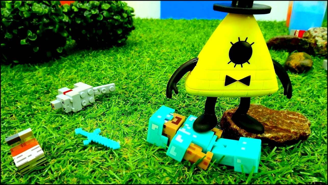 #БиллШифр против Стива! Злодей из #ГравитиФолз в #Майнкрафт Игры для мальчиков. Видео игрушки #Лего