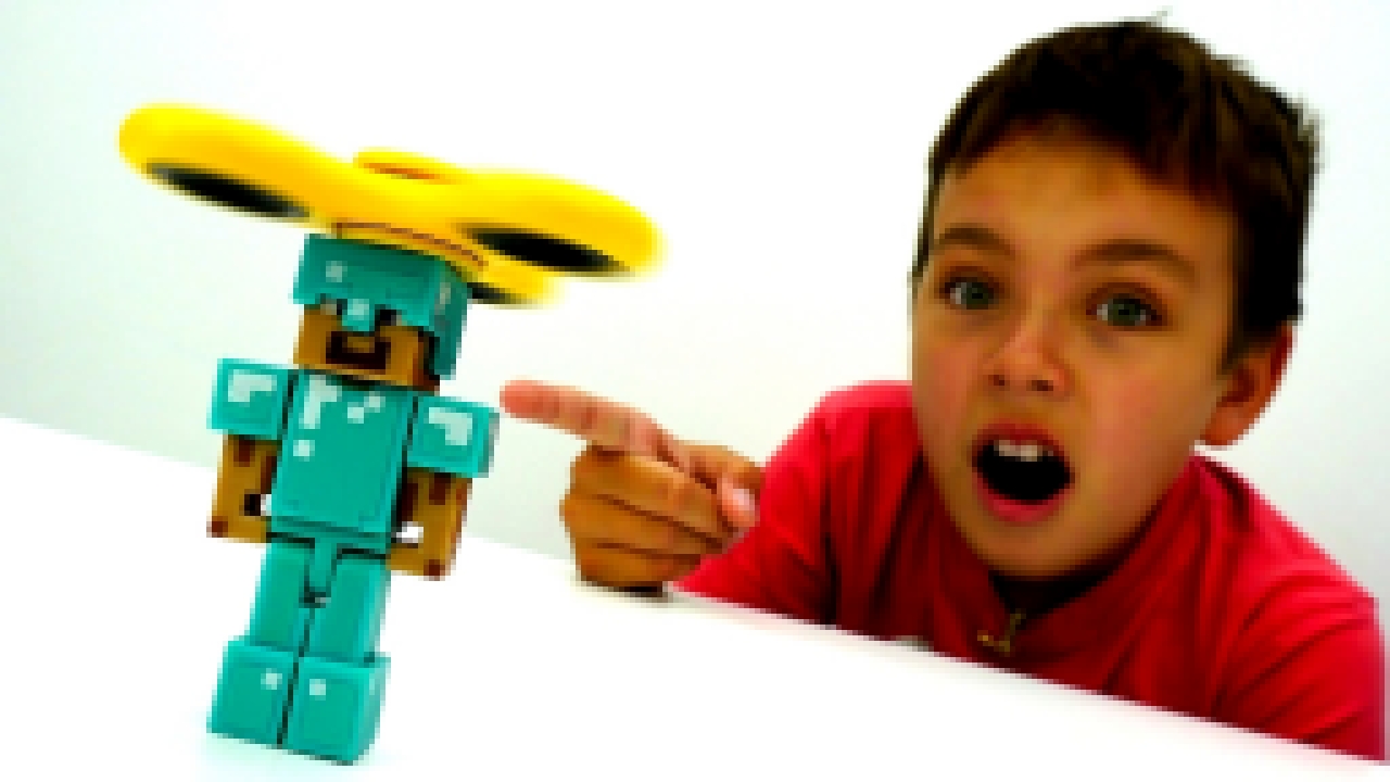Трюки со #Спиннер ߷ Стив #Майнкрафт vs #Игробой Глеб Видео игрушки #МайнкрафтЛЕГО Игры для мальчиков 