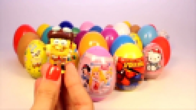 03.3SURPRISE EGGS PEPPA PIG MICKEY MOUSE FROZEN SPIDERMAN SUPER MARIO MAWA PLAY DOH EGG 