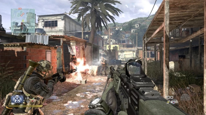 Call of Duty(46)  Modern Warfare (2) - SAS в Бразилии,бой на рынке