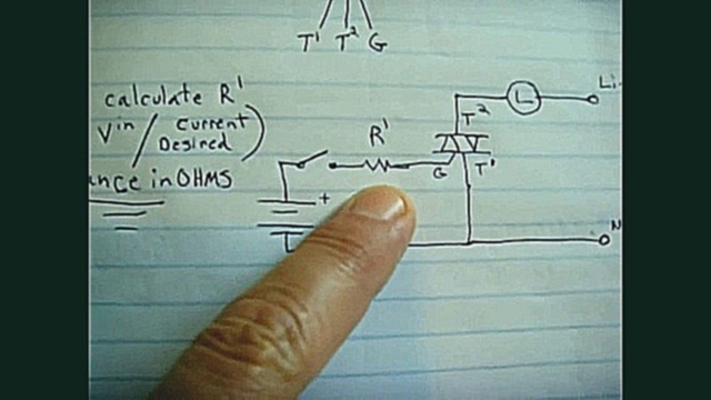 Как переключать симистор батарейкой для управления переменным током 