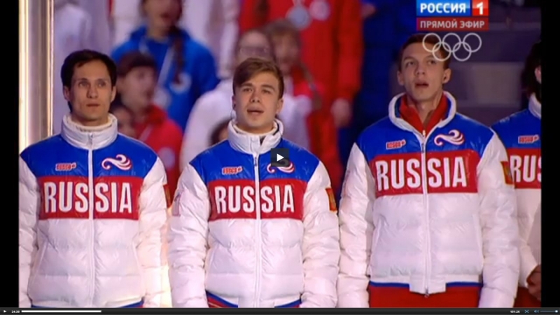 Гимн олимпийских игр в Сочи 2014