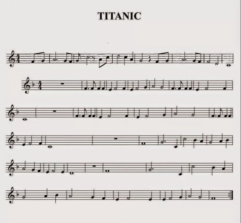 Из кинофильма "Титаник"