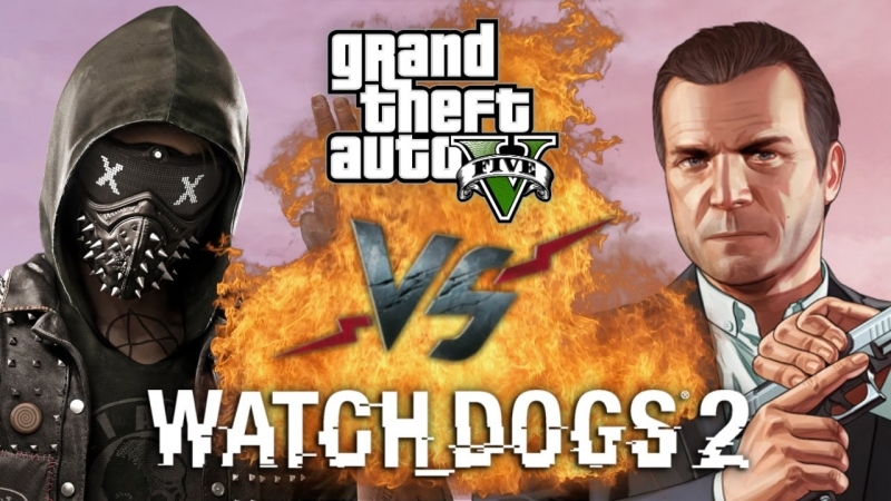 RAP BATTLE GTA 5 vs Watch_Dogs