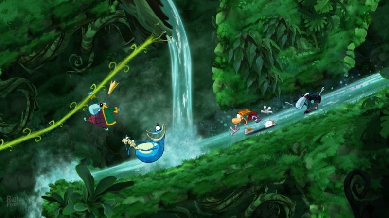 Rayman origins - Водный мир,темнота