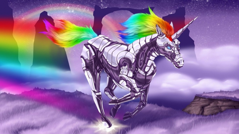 Robot Unicorn Attack - Land Of Rainbows