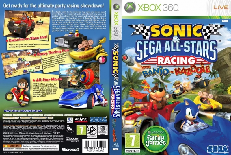 Sonic and Sega All-stars Racing - Sonic All-stars Move