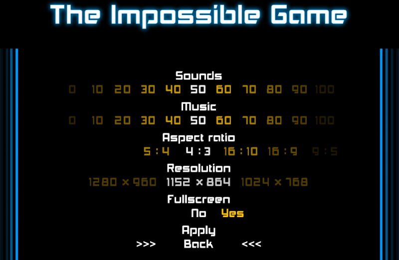 The Impossible Game - 2 sound