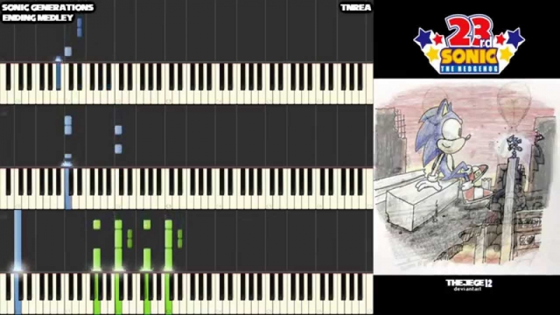 TNRea - Sonic Generations - Ending Medley - Awesome for Piano