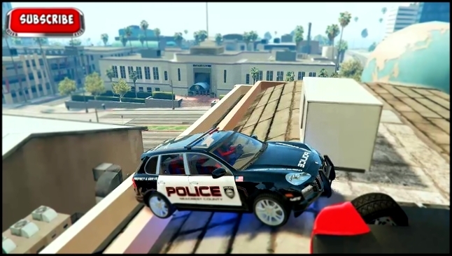COLORS VEHICLES FOR CHILDREN & POLICEMAN SPIDERMAN ON POLICE CAR  CARTOON VIDEO FOR KIDS 