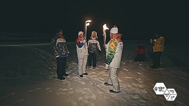 Эстафета Олимпийского Огня на Северном Полюсе 