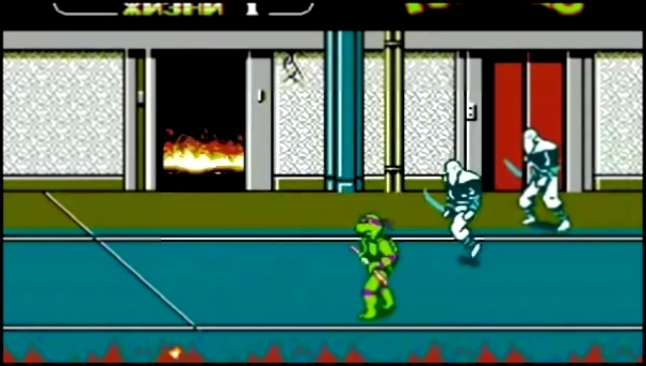 Обзор teenage mutant ninja turtles 2 (Молодость) Денди 