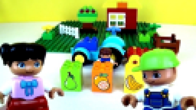 Конструктор Lego Duplo - учми фрукты, цвета и цифры. Развивающие мультфильмы 