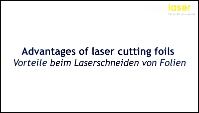 Лазерная резка фольги для элементов управления - Laser cutter for control elements - eurolaser 
