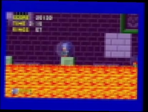 Sonic The Hedgehog On SEGA Mega Drive Marble Zone Part 1 