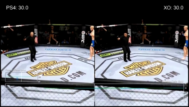 EA Sports UFC demo- PS4 vs Xbox One Frame-Rate Test 