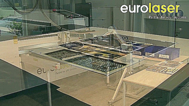 Робот сборки для лазерново стонка - Loading of laser cutting machines per robot - eurolaser 