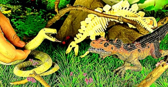 Яйца Тираннозавра | #4 серия. ЗМЕЯ С АЛЛОЗАВРОМ ЗАГОВОР! Динозавры для детей. Театр игрушек 