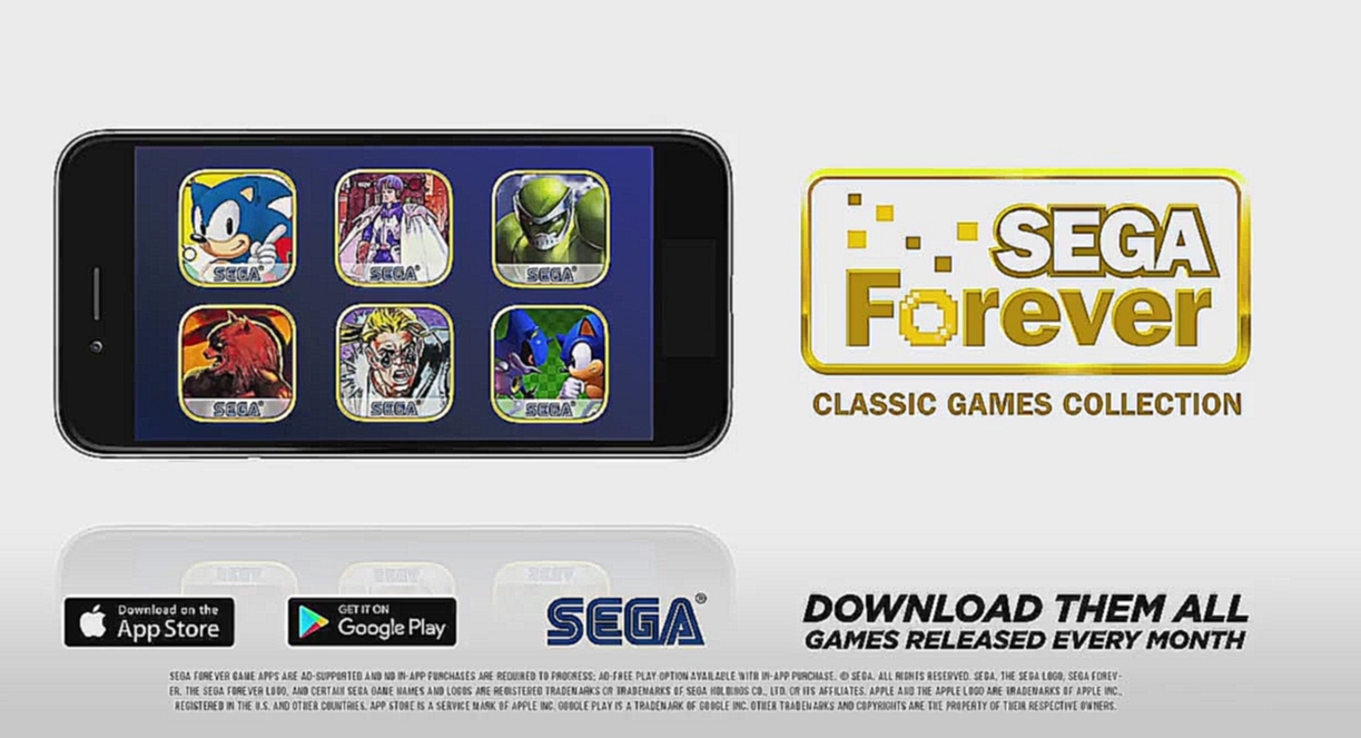 Sega выпустила бесплатное приложение с самыми известными играми компании 