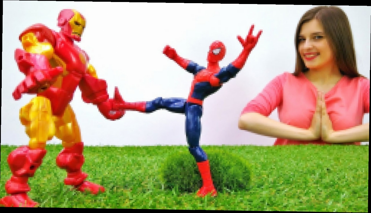 #Супергерои: Железный человек ищет Человека Паука. Видео для детей с игрушками #ToyClub 