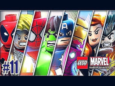 Lego Marvel Superheroes Walkthrough Part 11 (No Commentary + Magneto Boss Battle) 