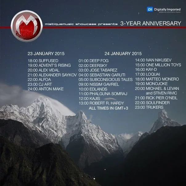 Advent's Rising - MistiqueMusic showcase 3-Year anniversary [23-01-15]