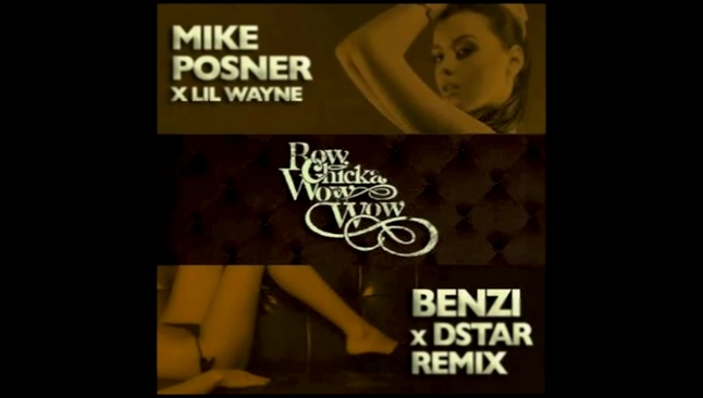 Mike Posner ft. Lil Wayne - Bow Chicka Wow Wow (Benzi &amp; DStar Remix) + download track 