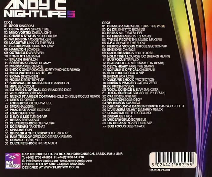 Andy C - CD1 Nightlife 2 - A Drum And Bass Odyssey (2004)