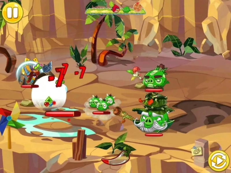 Angry Birds Epic The Porkades Islands - Бой за Смерть