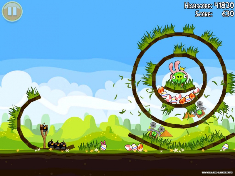 Angry Birds - На Новый Год 2014 Ночью