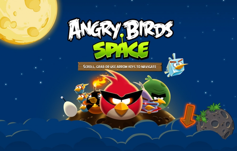 angry birds space - уровень пройден