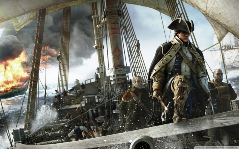 Assassin's Creed 3 - Песня моряков на корабле в начале игры