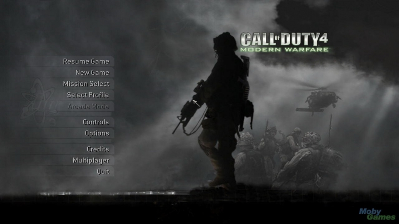 Call of Duty Modern Warfare 2 - Main Menu