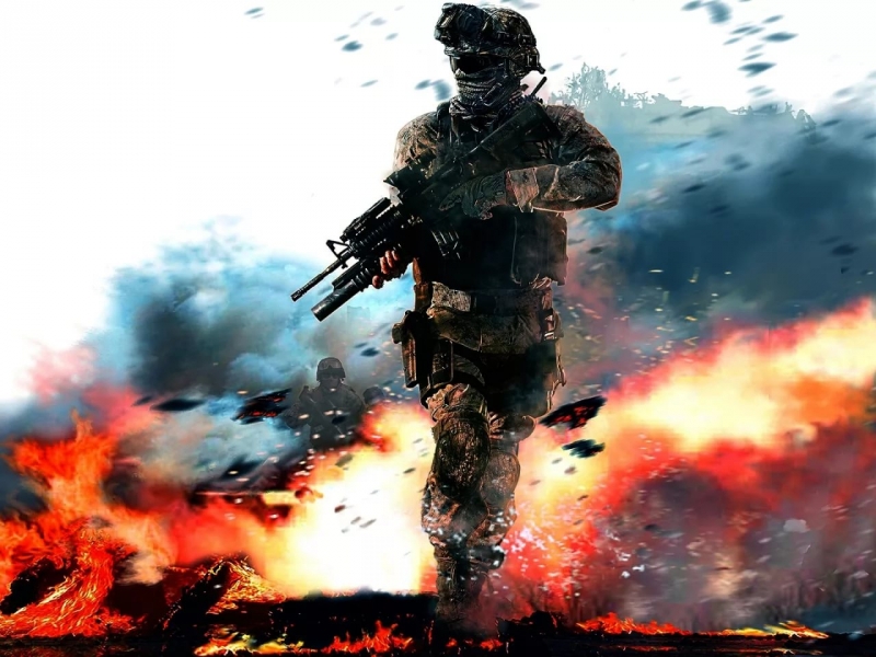 Call of Duty Modern Warfare 2 - Музыка из последнего эпизода финальной миссии одиночной игры "Финал" карта вторая, цель - убить Шепарда
