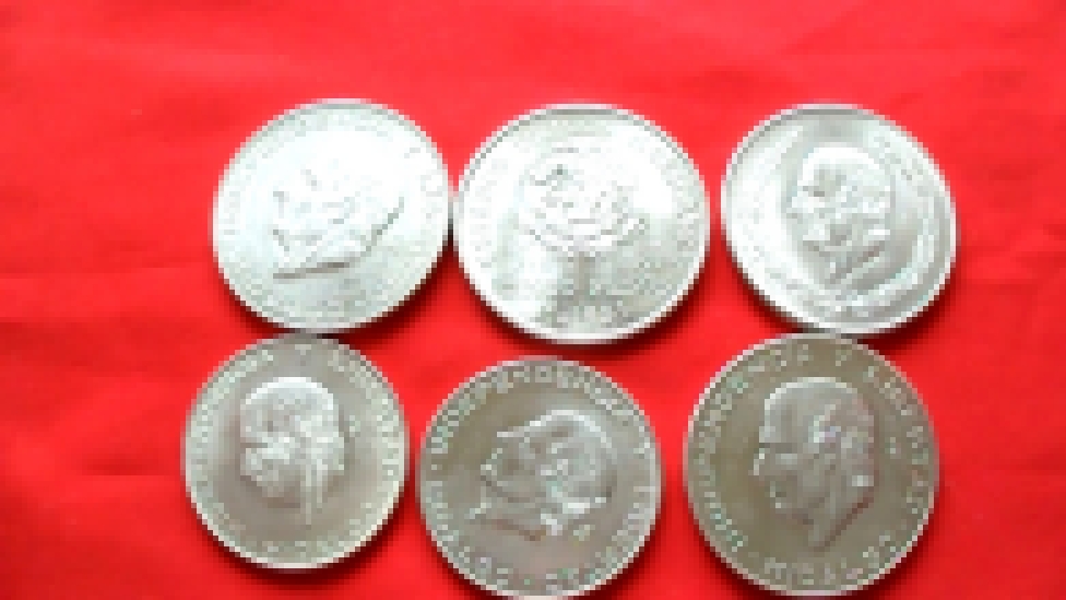 Мексика 5 - 10 Песо Идальго(Cinco-Diez Silver Pesos Hidalgo1953 - 57 MEXICANOS)Нумизматика Серебро 