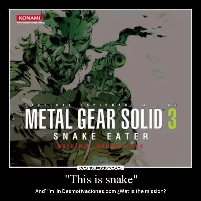 Snake Eater Metal Gear Solid 3 Snake Eater OST
