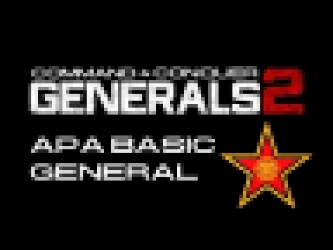 Let's Play C&C Zero Hour: Generals 2 Mod #2 | APA Basic General 