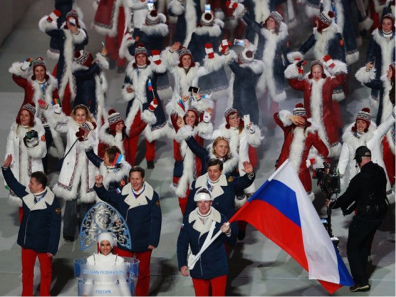 Нас не догонят Выход сборной России на Олимпийских играх