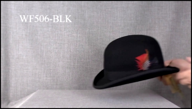 WF506-BLK Шляпа фетровая Scala DERBY 