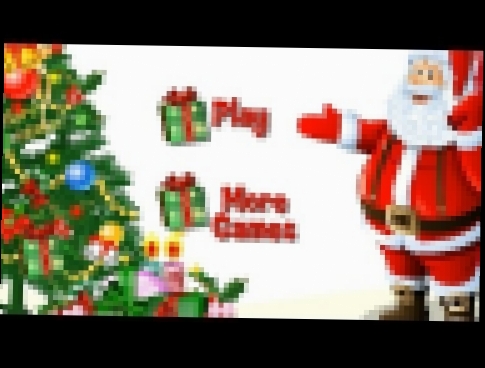 NEW Игры для детей—Дед Мороз украшает комнату—мультик для девочек 