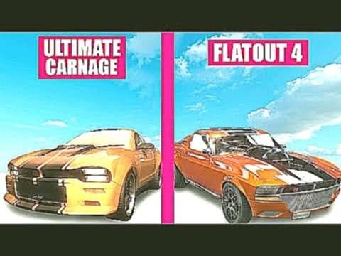 Flatout Ultimate Carnage vs Flatout 4 Graphics Evolution Comparison 