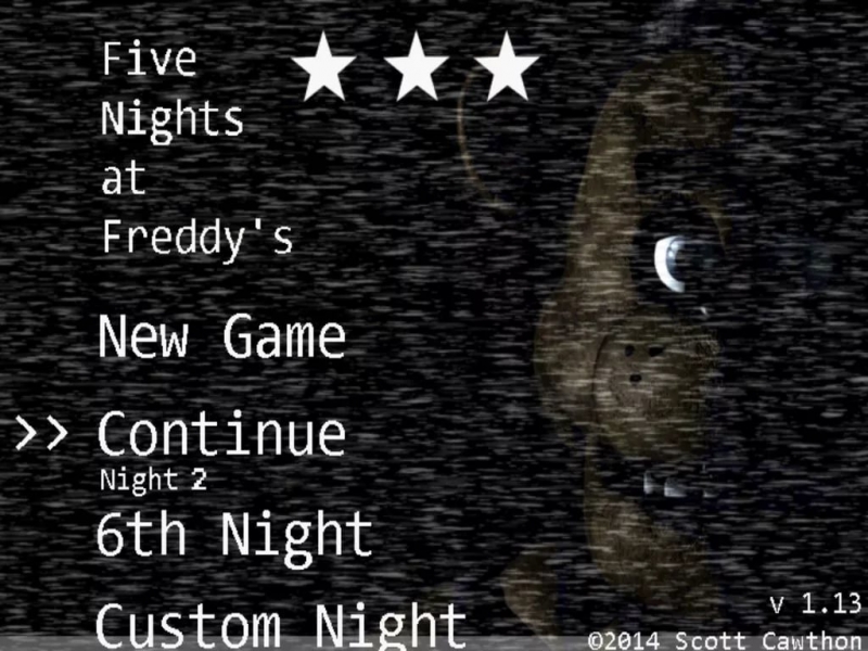 Five Nights at Freddy's 3 - Menu Title