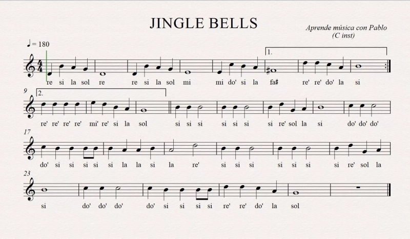 Jingle bells-Рождественская и Новогодняя музыка в Соль-мажоре