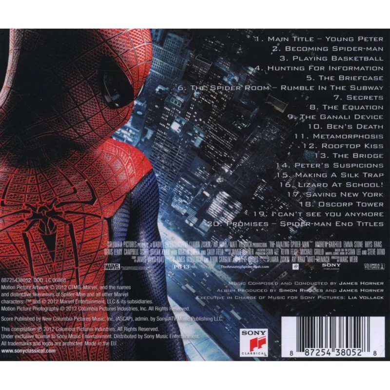 James Horner - Becoming Spider-Man - The Amazing Spider-Man OST