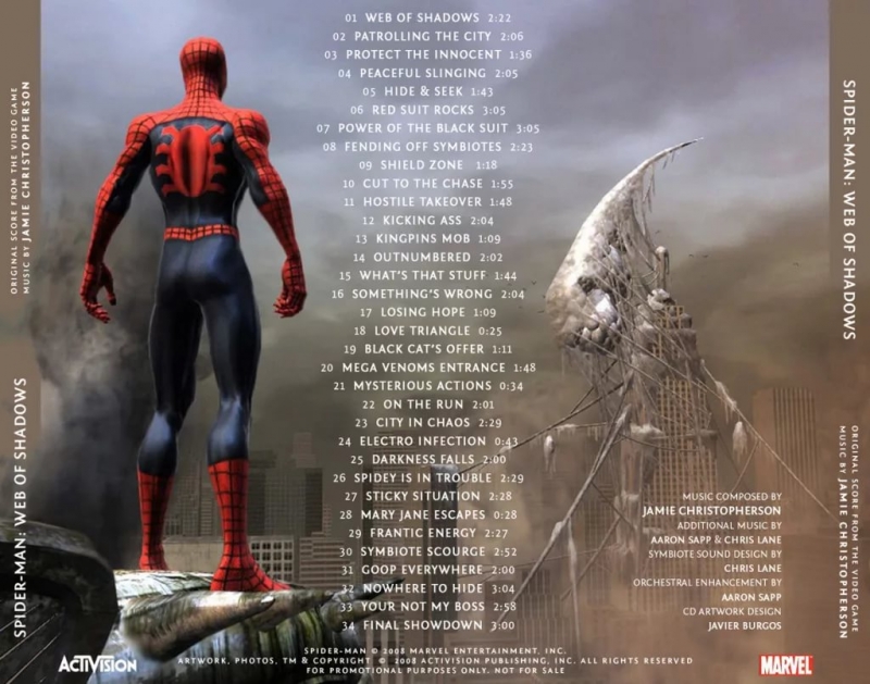 Jamie Christopherson - Spider-Man Web of Shadows Menu