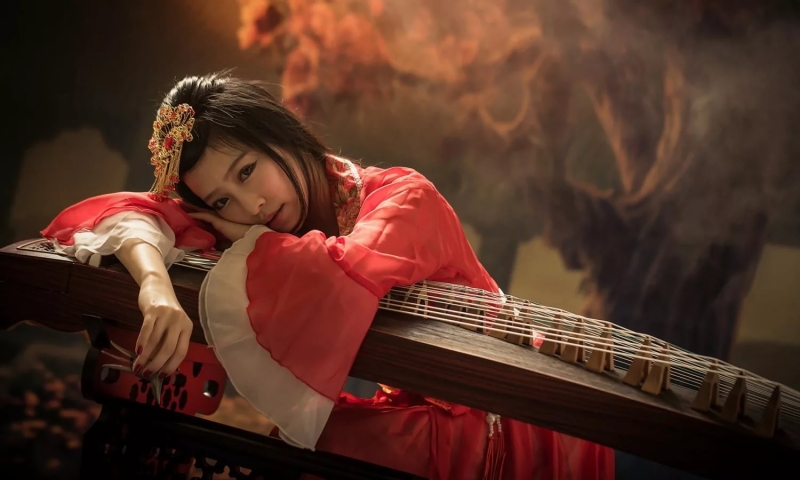 Китайская классическая музыка - Цветущая вишня игра на Эрху