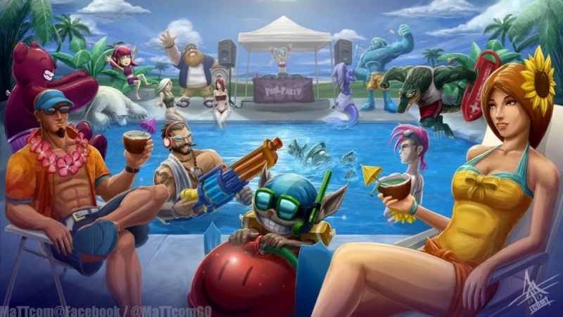League of Legends - Pool Party theme
