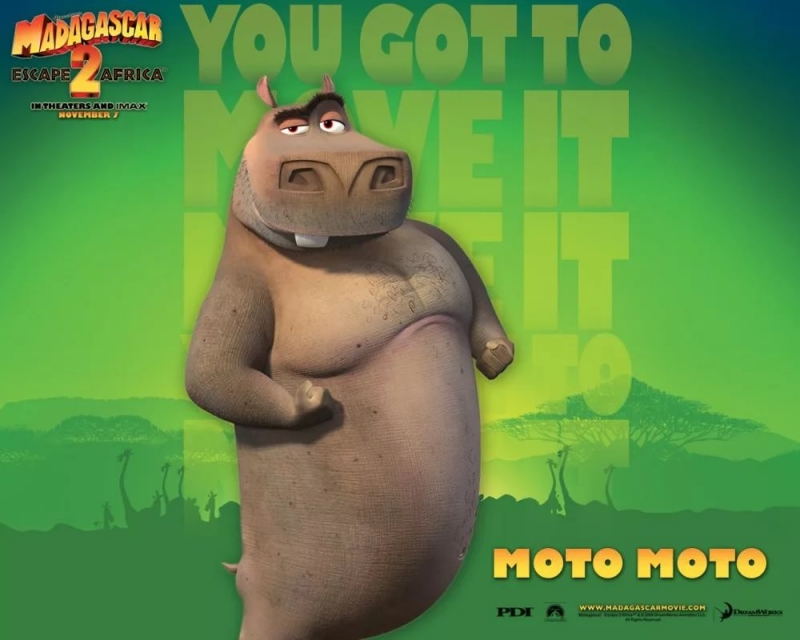Мадагаскар 2 - песенка бегемота Мото-Мото