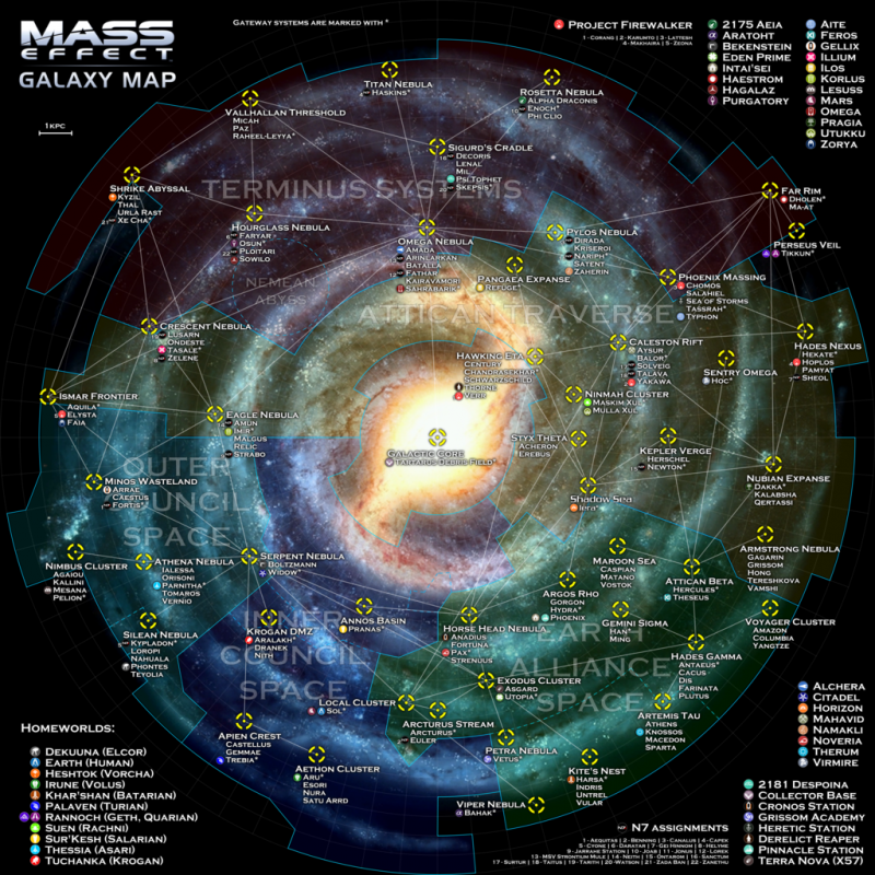 Mass Effect - Galaxy Map