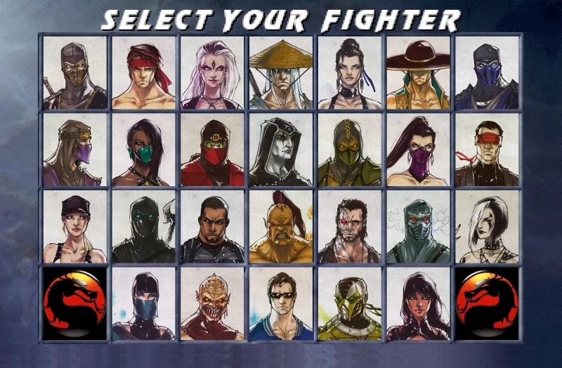 Mortal Kombat 4 - Select Your Fighter